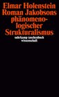 Buchcover Roman Jakobsons phänomenologischer Strukturalismus