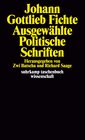 Buchcover Ausgewählte politische Schriften