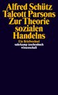 Buchcover Zur Theorie sozialen Handelns