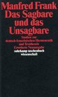 Buchcover Das Sagbare und das Unsagbare