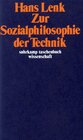 Buchcover Zur Sozialphilosophie der Technik