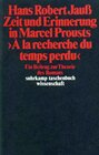 Buchcover Zeit und Erinnerung in Marcel Prousts »A la recherche du temps perdu«