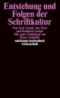 Buchcover Entstehung und Folgen der Schriftkultur