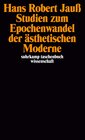 Buchcover Studien zum Epochenwandel der ästhetischen Moderne