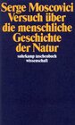Buchcover Versuch über die menschliche Geschichte der Natur