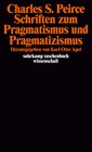 Buchcover Schriften zum Pragmatismus und Pragmatizismus