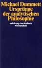 Buchcover Ursprünge der analytischen Philosophie