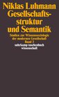 Buchcover Gesellschaftsstruktur und Semantik