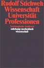 Buchcover Wissenschaft, Universität, Profession