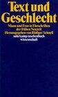 Buchcover Text und Geschlecht