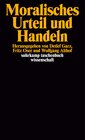 Buchcover Moralisches Urteil und Handeln