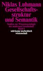 Buchcover Gesellschaftsstruktur und Semantik
