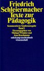 Buchcover Texte zur Pädagogik. Kommentierte Studienausgabe in zwei Bänden
