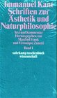 Buchcover Schriften zur Ästhetik und Naturphilosophie
