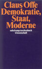 Buchcover Demokratie, Staat, Moderne