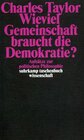 Buchcover Wieviel Gemeinschaft braucht die Demokratie?