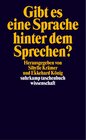 Buchcover Gibt es eine Sprache hinter dem Sprechen?