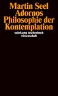 Buchcover Adornos Philosophie der Kontemplation
