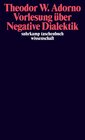 Buchcover Vorlesung über Negative Dialektik