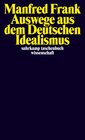 Buchcover Auswege aus dem Deutschen Idealismus