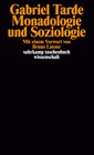 Buchcover Monadologie und Soziologie