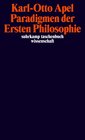 Buchcover Paradigmen der Ersten Philosophie