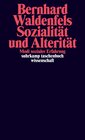 Buchcover Sozialität und Alterität