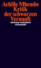 Buchcover Kritik der schwarzen Vernunft