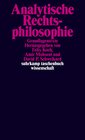 Buchcover Analytische Rechtsphilosophie