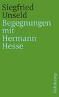 Buchcover Begegnungen mit Hermann Hesse