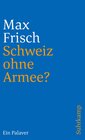 Buchcover Schweiz ohne Armee?