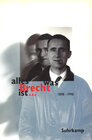 Buchcover alles was Brecht ist ...