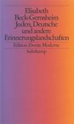 Buchcover Juden, Deutsche und andere Erinnerungslandschaften