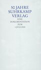 Buchcover 50 Jahre Suhrkamp Verlag