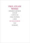 Buchcover Werke. Historisch-kritische Ausgabe. I. Abteilung: Lyrik und Prosa