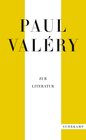 Buchcover Paul Valéry: Zur Literatur