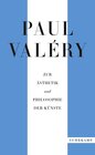 Buchcover Paul Valéry: Zur Ästhetik und Philosophie der Künste