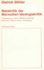 Buchcover Metakritik der Marxschen Ideologiekritik