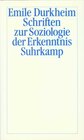 Buchcover Schriften zur Soziologie der Erkenntnis