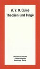 Buchcover Theorien und Dinge