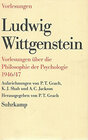 Buchcover Vorlesungen über die Philosophie der Psychologie 1946/47