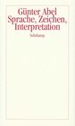 Buchcover Sprache, Zeichen, Interpretation
