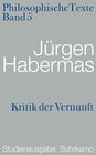 Buchcover Kritik der Vernunft. Philosophische Texte