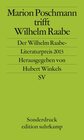 Buchcover Marion Poschmann trifft Wilhelm Raabe