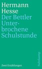 Buchcover Der Bettler und Unterbrochene Schulstunde