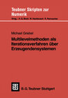 Buchcover Multilevelmethoden als Iterationsverfahren über Erzeugendensystemen