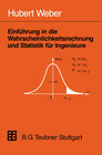 Buchcover Einführung in die Wahrscheinlichkeitsrechnung und Statistik für Ingenieure