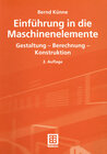 Buchcover Einführung in die Maschinenelemente