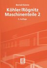 Buchcover Köhler/Rögnitz Maschinenteile 2
