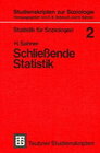 Buchcover Statistik für Soziologen 2: Schließende Statistik